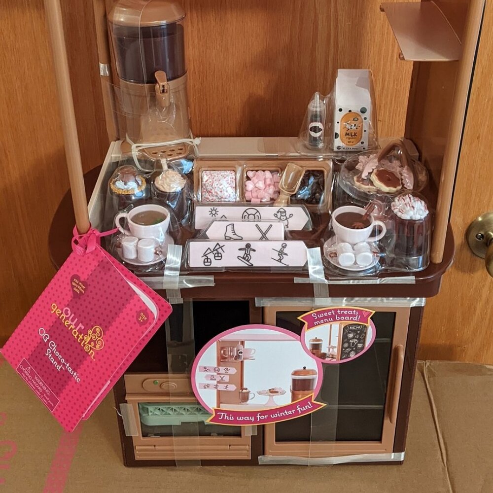 Our Generation Hot Chocolate Stand for 18" Dolls - Choco-tastic (NEW in Box) - Picture 2 of 10